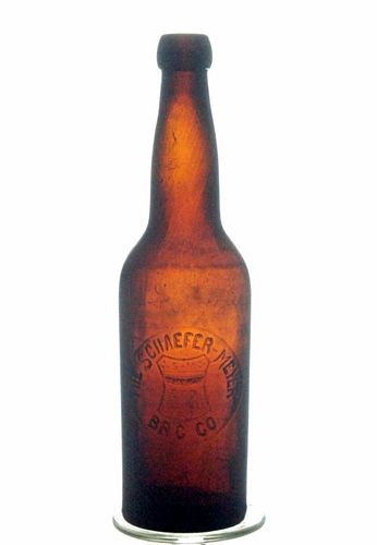 1889 Schaefer & Meyer Brewing Co. Beer No Ref. Embossed Bottle Louisville Kentucky