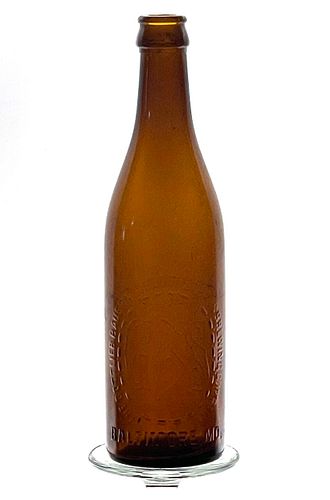 1903 Gottlieb-Bauernschmidt-Straus Brewing Co. Beer No Ref. Embossed Bottle Baltimore Maryland