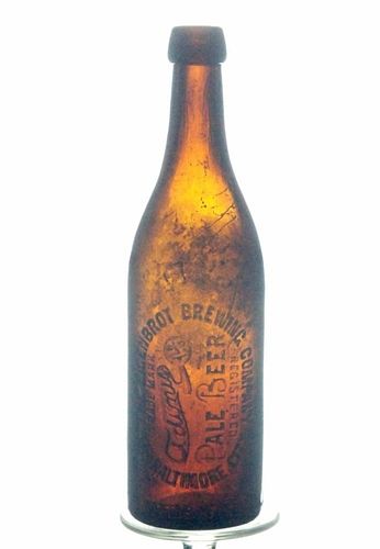 1896 Eigenbrot Brewing Co. Adonis Beer 12oz Embossed Bottle Baltimore Maryland