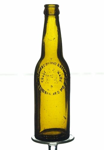 1908 Cumberland Brewing Company Beer 26oz Embossed Bottle Cumberland Maryland