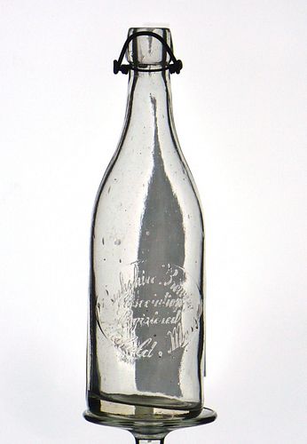 1896 Berkshire Brewing Assoc. Beer Embossed Bottle Pittsfield Massachusetts