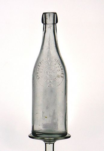 1902 Springfield Brewing Co. Beer No Ref. Embossed Bottle Springfield Massachusetts