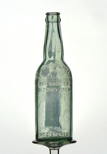 1905 Koppitz Melchers Beer 12oz Embossed Bottle Detroit Michigan