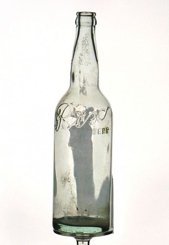 1910 Fitger Brewing Co. Rex Beer 24oz Embossed Bottle Duluth Minnesota