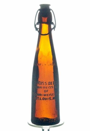 1898 Columbia Weiss Beer Brewery Samuel King Weiss Beer No Ref. Embossed Bottle Saint Louis Missouri