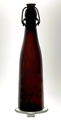 1898 Stettner & Thoma Weiss Beer 8oz Embossed Bottle Saint Louis Missouri