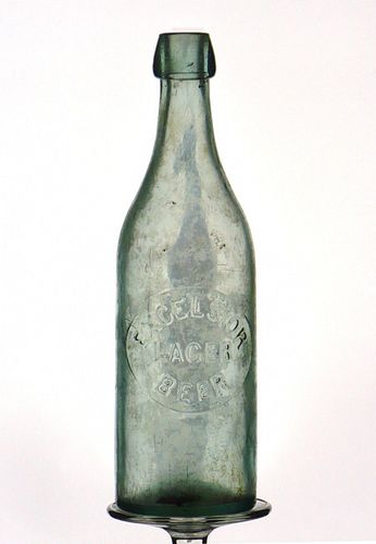 1880 Excelsior Brewery Co.Beer 12oz Embossed Bottle Saint Louis Missouri