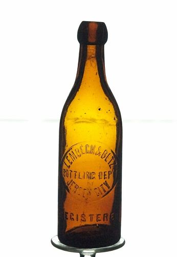 1890 Lembeck & Betz Eagle Brewing Co. Beer Embossed Bottle Jersey City New Jersey