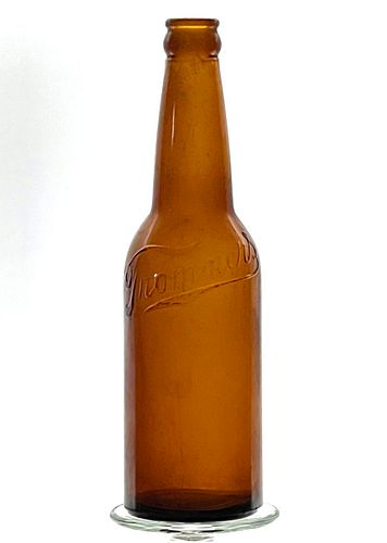 1900 John F. Trommer Evergreen Brewery Beer 12oz Embossed Bottle Brooklyn New York