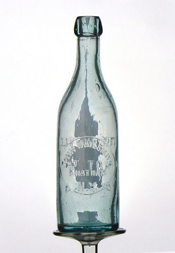 1897 John Nailsmith Beer 12oz Embossed Bottle Chatham New York