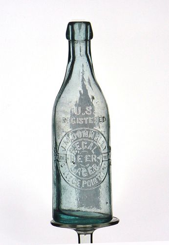 1900 J. M. Donnelly Regal Lager Beer Embossed Bottle College Point New York