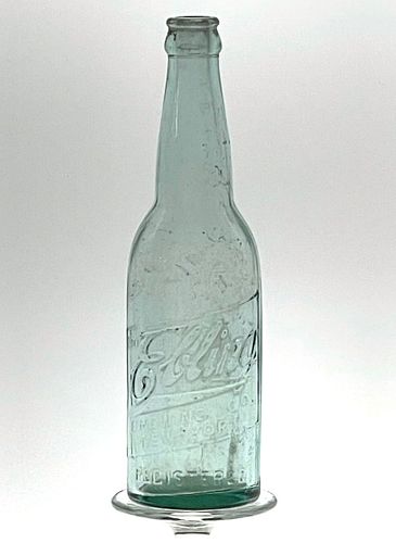 1905 Ebling Beer 12oz Embossed Bottle New York New York