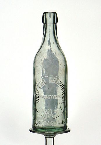 1895 West End Brewing Co. Beer Embossed Bottle New York New York
