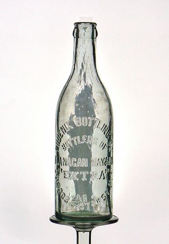 1900 Phoenix Bottling Co. (Clausen) Beer 113mm Embossed Bottle New York New York