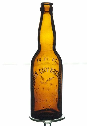 1900 Flower City Brewing Co. Beer 14oz Embossed Bottle Rochester New York