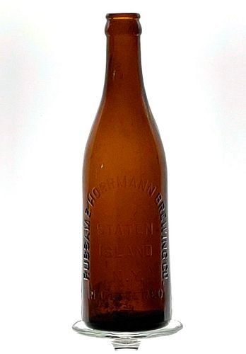1915 Rubsam & Horrmann Brewery Beer 12oz Embossed Bottle Stapleton New York