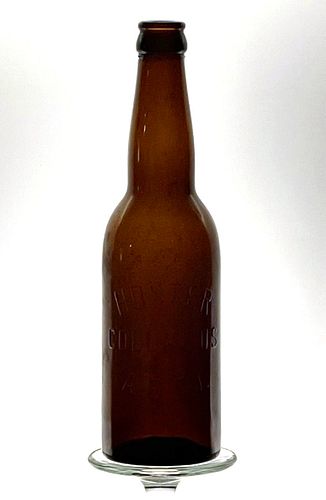 1904 Hoster A.B. Co. Beer 12oz Embossed Bottle Columbus Ohio