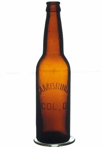 1905 Washington Breweries Inc. Gambrinus Beer 12oz Embossed Bottle Columbus Ohio