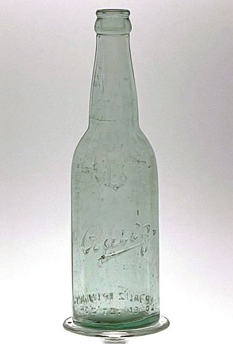 1907 Baltz Beer 13oz Embossed Bottle Philadelphia Pennsylvania