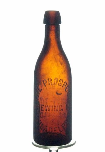 1886 Prospect Brewing Co. Beer Embossed Bottle Philadelphia Pennsylvania