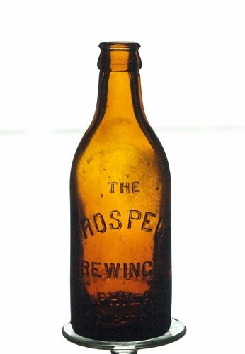 1886 Prospect Brewing Co. Beer 7oz Embossed Bottle Philadelphia Pennsylvania