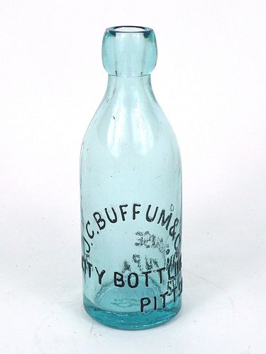 1895 Joseph C. Buffum & Co. (Brewery Agents) Ale 113mm Embossed Bottle Pittsburgh Pennsylvania