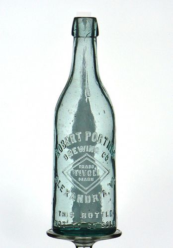 1899 Robert Portner Tivoli Brewery Tivoli Beer No Ref. Embossed Bottle Alexandria Virginia