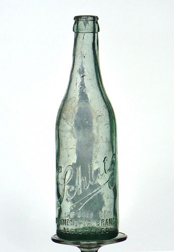 1900 Jos. Schlitz Brewing Co. Beer Embossed Bottle Richmond Virginia