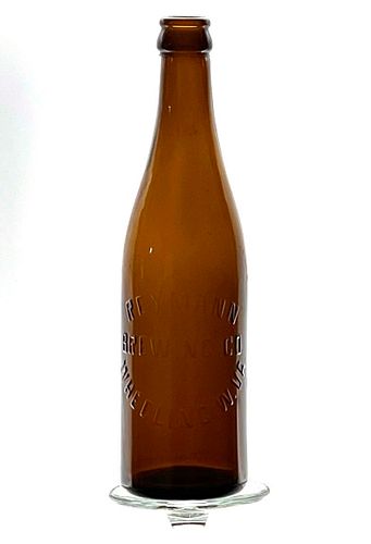 1908 Reymann Brewing Co. Beer 12oz Embossed Bottle Wheeling West Virginia
