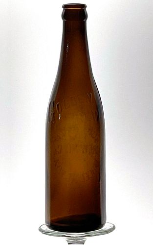 1910 Schmulbach Golden Brew Beer 12oz Embossed Bottle Wheeling West Virginia