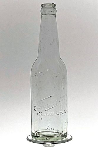 1907 Fauerbach Beer 12oz Embossed Bottle Madison Wisconsin