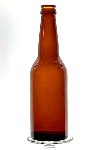 1915 Pabst Beer 12oz Embossed Bottle Milwaukee Wisconsin