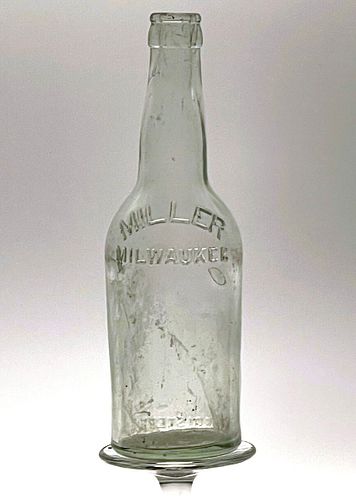 1915 Miller Beer 14oz Embossed Bottle Milwaukee Wisconsin