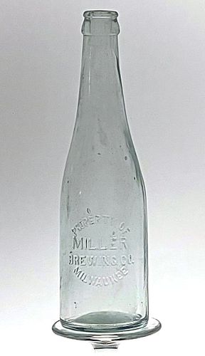 1905 Fred Miller Brewing Co. Beer No Ref. Embossed Bottle Milwaukee Wisconsin