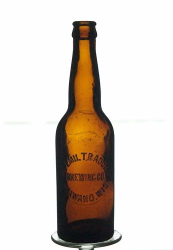 1906 Emil T. Raddant Brewing Company Beer 12oz Embossed Bottle Shawano Wisconsin