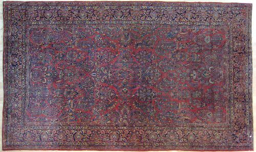 Roomsize Sarouk rug, ca. 1920, with overall floral