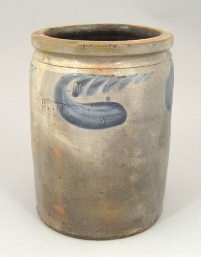 Stoneware crock, 19th c., impressed "S. Bell & Son
