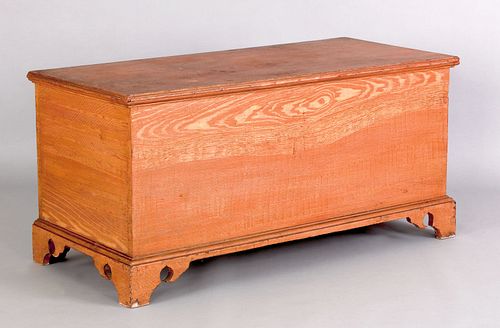 Pennsylvania painted pine blanket chest, 19th c.,e