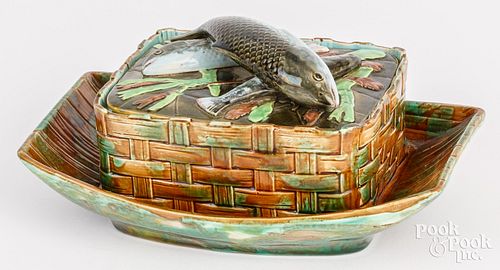 Majolica sardine box