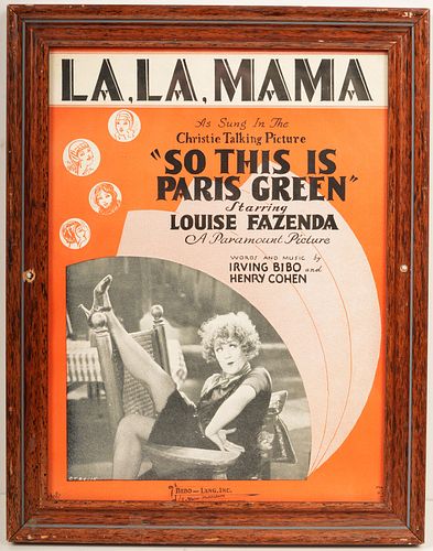 Vintage "La, La, Mama" Movie Poster 