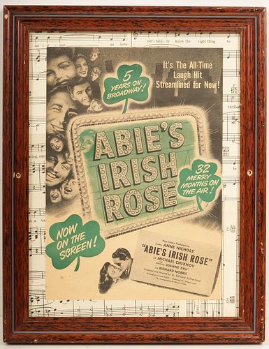 Original "Abie's Irish Rose" Print Ad