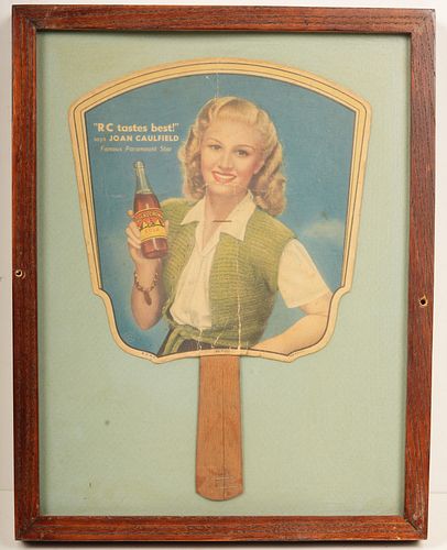 Vintage Royal Crown Cola Fan Ad 