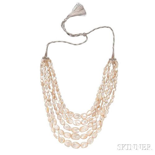 Mother-of-pearl Bead Necklace