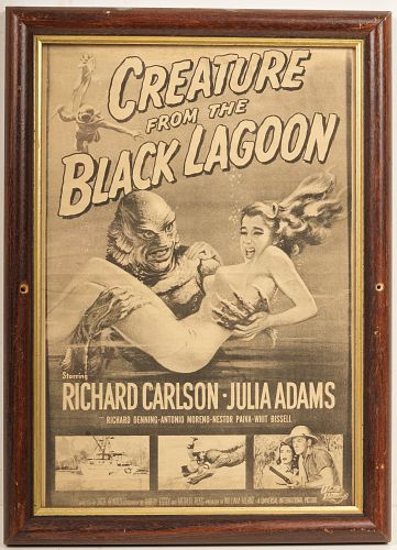 Vintage "Creature From The Black Lagoon" Movie Poster 