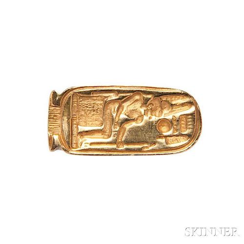18kt Gold Egyptian Revival Ring