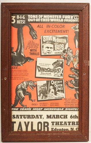 Vintage Taylor Theatre Jack H. Harris Movie Poster 