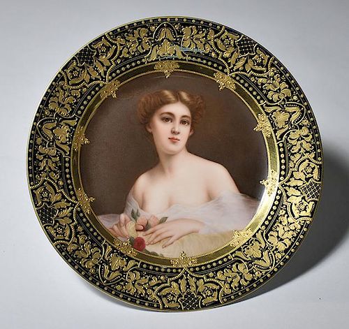 Royal Vienna portrait Plate