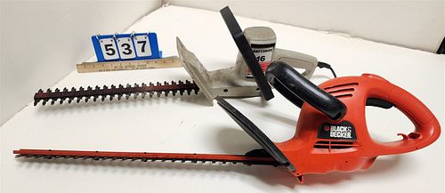 2 ELECTRIC HEDGE TRIMMERS - BLACK & DECKER HT22D 22 & CRAFTSMAN 16 for  sale at auction from 18th October to 1st November