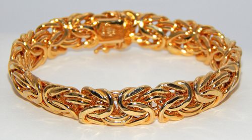 14k Italian Gold Byzantine Bracelet