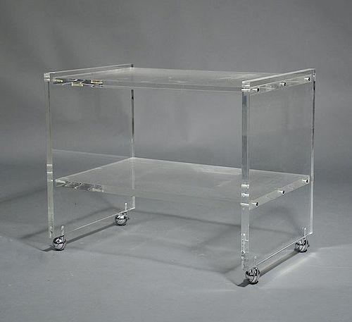 Lucite Entertainment Stand